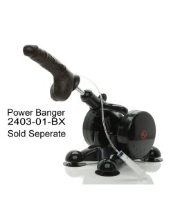 Bust It Squirting Realistic Cock Black W/1Oz Nut Butter