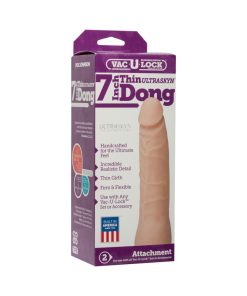 Vac-U-Lock- 7-Inch Thin Dong - Ultraskyn White