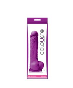 Colours Pleasures 5 In. Dildo Purple