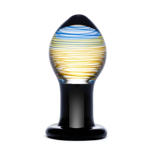 Glas 3.5 In. Galileo Glass Butt Plug - Image 2