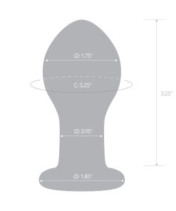 Glas 3.5 In. Galileo Glass Butt Plug