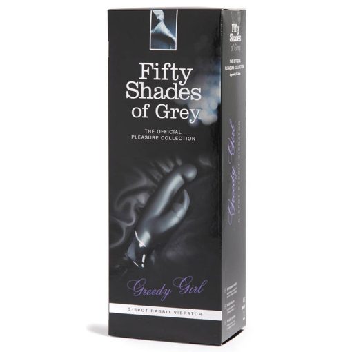 Fifty Shades Of Grey Greedy Girl Rechargeable Silicone G-Spot Rabbit Vibrator Black