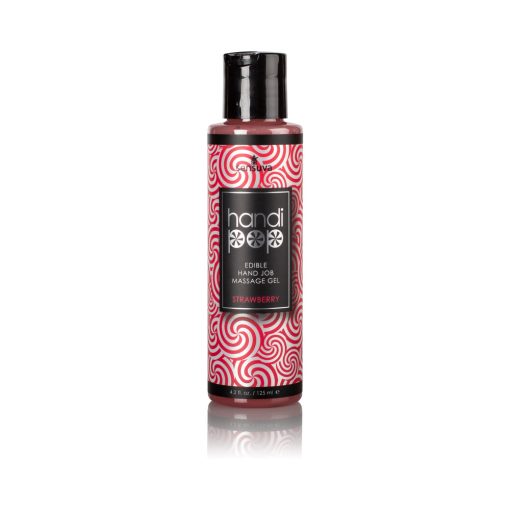 Sensuva Handipop Edible Hand Job Massage Gel Strawberry 4.2 Oz.