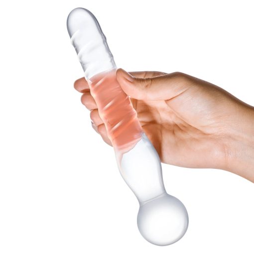 Glas 8 In. Joystick Clear Glass Dildo - Image 4