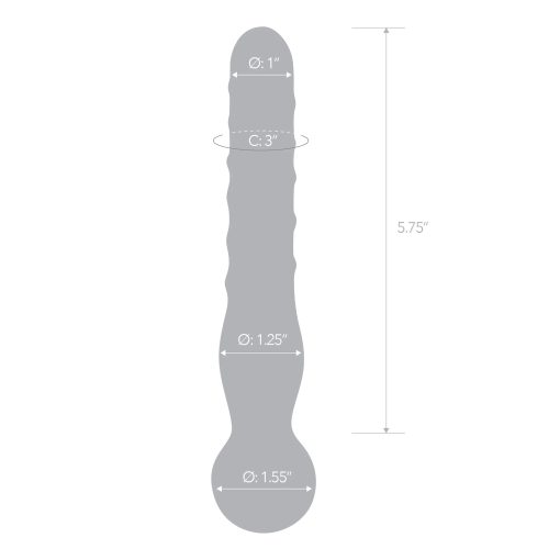 Glas 8 In. Joystick Clear Glass Dildo - Image 7