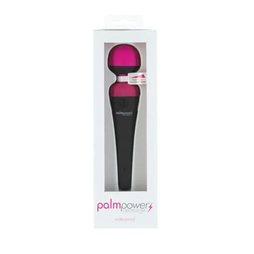 Palm Power Rechargeable Wand Massager – Waterproof Silicone, Variable Speed
