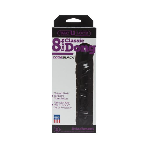 Vac-U-Lock - 8In Classic Dong Codeblack - Image 3