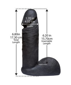 Vac-U-Lock - Ultraskyn 6In Realistic Cock Codeblack