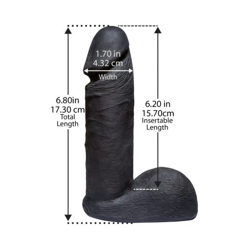 Vac-U-Lock - Ultraskyn 6In Realistic Cock Codeblack - Image 3