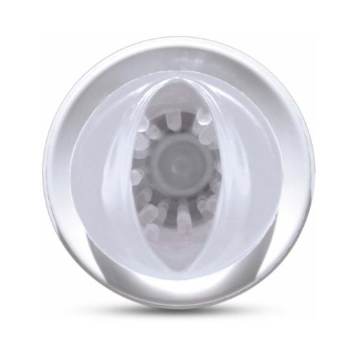 Pdx Rechargeable Roto-Bator Pussy Light-Up Rotating Stroker Clear/White - Image 5