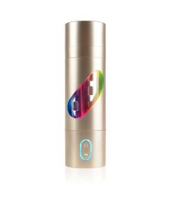 Pdx Rechargeable Roto-Bator Ass Light-Up Rotating Stroker Clear/Gold
