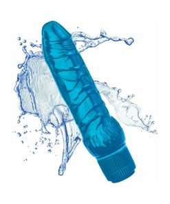 Juicy Jewels Cobalt Breeze Flexible Realistic Vibrator Blue