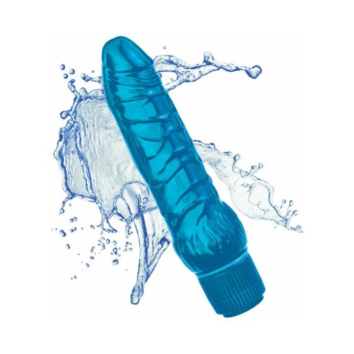 Juicy Jewels Cobalt Breeze Flexible Realistic Vibrator Blue - Image 4
