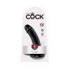 King Cock 6 In. Cock Realistic Dildo With Suction Cup Black