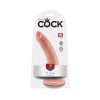 King Cock 7 In. Cock Realistic Dildo With Suction Cup Beige