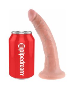 King Cock 7 In. Cock Realistic Dildo With Suction Cup Beige