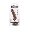 King Cock 7 In. Cock Realistic Dildo With Suction Cup Brown