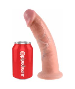 King Cock 9 In. Cock Realistic Dildo With Suction Cup Beige