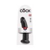 King Cock 9 In. Cock Realistic Dildo With Suction Cup Black