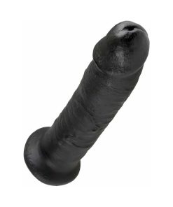 King Cock 9 In. Cock Realistic Dildo With Suction Cup Black