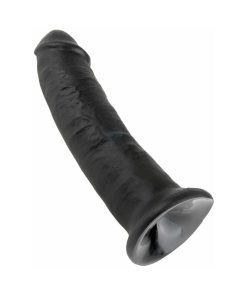 King Cock 9 In. Cock Realistic Dildo With Suction Cup Black