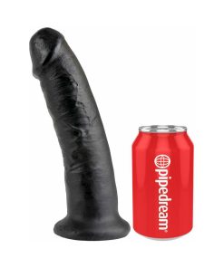 King Cock 9 In. Cock Realistic Dildo With Suction Cup Black