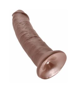 King Cock 9 In. Cock Realistic Dildo With Suction Cup Brown