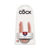 King Cock Double Trouble Small 5 In. Realistic Dual-Ended Dildo Beige