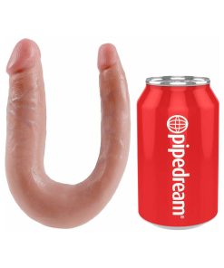 King Cock Double Trouble Small 5 In. Realistic Dual-Ended Dildo Beige
