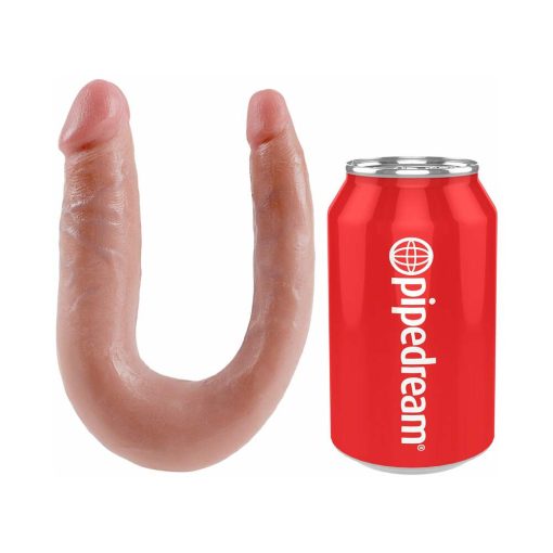 King Cock Double Trouble Small 5 In. Realistic Dual-Ended Dildo Beige - Image 5