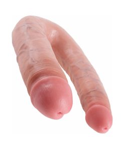 King Cock Double Trouble Large 7 In. Realistic Dual-Ended Dildo Beige