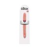 King Cock 12 In. Slim Double Dildo Realistic Beige