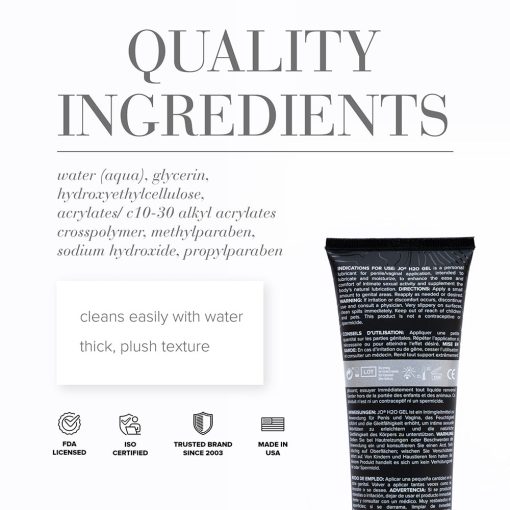Jo H2O Gel Water-Based Personal Lubricant 4 Oz. - Image 2