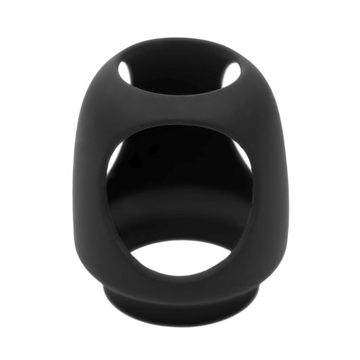 Wand Essentials Silicone Strap Cap Wand Harness For Dildos Black - Image 3