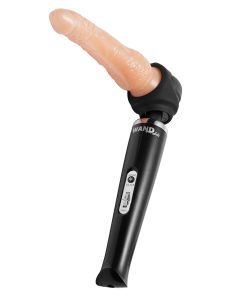 Wand Essentials Silicone Strap Cap Wand Harness For Dildos Black