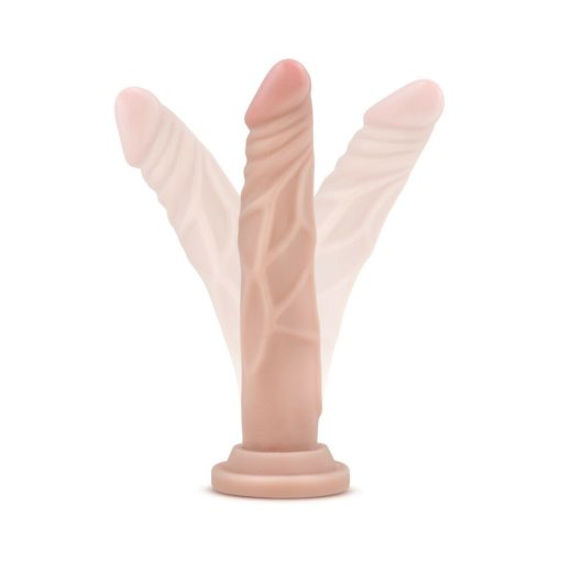 Au Naturel Ronnie 7.5 In. Posable Dual Density Dildo Beige - Image 7