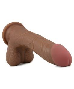 X5 Grinder Realistic 8.5 In. Dildo With Balls Tan