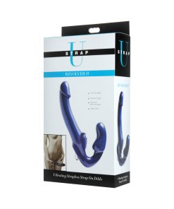 Strap U Revolver Ii Strapless Strap-On Dildo Blue
