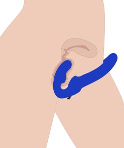Strap U Revolver Ii Strapless Strap-On Dildo Blue