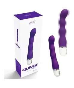 vedo quiver mini vibe indigo silicone waterproof vibrator for g-spot and p-spot stimulation
