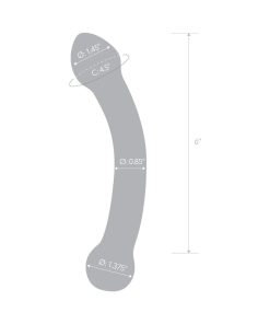 Glas 7 In. Curved Glass G Spot Stimulator