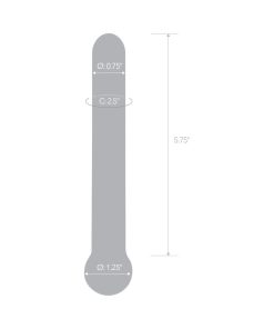 Glas 7 In. Straight Glass Dildo