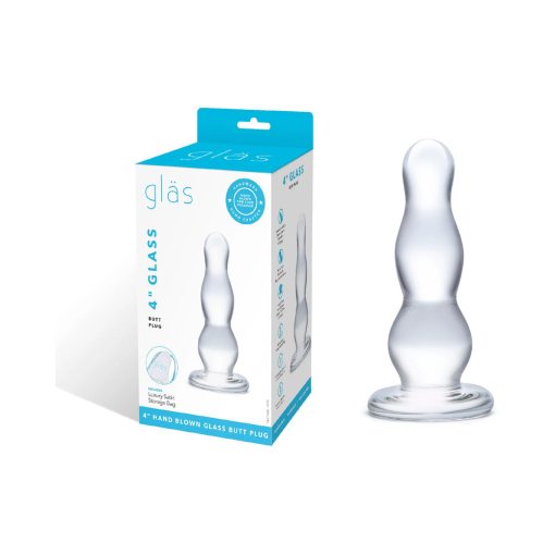 Glas 4 In. Glass Butt Plug