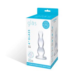 Glas 4 In. Glass Butt Plug