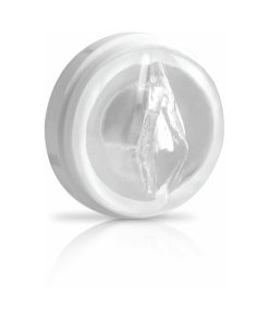 Pdx Mega-Bator Pussy Rotating Thrusting Stroker With Suction Cup Clear/White
