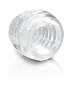 Pdx Mega-Bator Pussy Rotating Thrusting Stroker With Suction Cup Clear/White