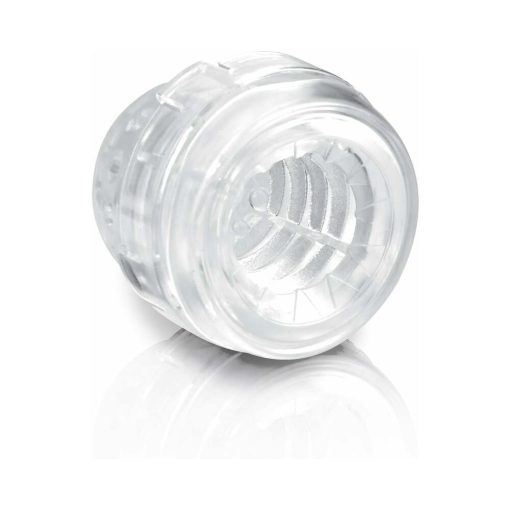 Pdx Mega-Bator Pussy Rotating Thrusting Stroker With Suction Cup Clear/White - Image 5