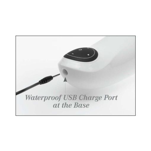 Pdx Mega-Bator Pussy Rotating Thrusting Stroker With Suction Cup Clear/White - Image 7