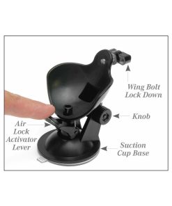 Pdx Mega-Bator Pussy Rotating Thrusting Stroker With Suction Cup Clear/White