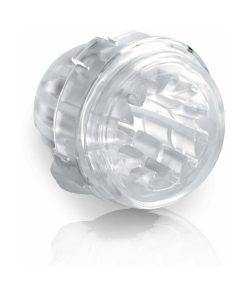 Pdx Mega-Bator Ass Rechargeable Rotating Thrusting Stroker With Hands-Free Suction Cup Clear/Black
